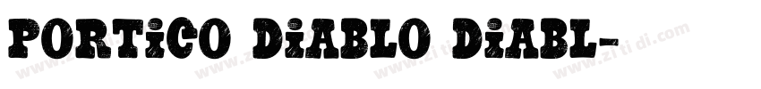 Portico Diablo Diabl字体转换